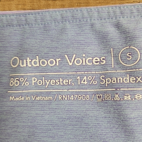 Outdoor Voices move free  TechSweat 3/4 Two-Tone tights Purple Blue women's S - Picture 12 of 16